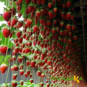 Клубника ампельная Анастасия купить по цене от 370р. в интернет-магазине «Посадика» с доставкой почтой в в Торжоке и по всей России – [изображение №1].